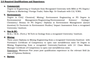 NMDC JOT Recruitment 2024: NMDC Limited has released the notification for the recruitment of 153 Junior Officers (Trainee) in various disciplines including the Commercial, Environment, Geo & QC, Mining, Survey, Chemical, Civil, Electrical, IE, and Mechanical. The NMDC Junior Officer (Trainee) Notification has been released on 21 October 2024 and the online applications are invited from 21 October to 10 November 2024. The eligible candidate can apply online from the nmdc.co.in website. NMDC JOT Recruitment 2024 Exam Details Information Organization Navaratna Public Sector Enterprise Posts Junior Officer Trainee (JOT) Mode of Application Online Official Website https://www.nmdc.co.in/ Official Notification 21st October 2024 Online Registration 21st October to 10th November 2024 Educational Qualification 3-year diploma Age Limit Up to 32 years Application Fee Rs. 250/- Vacancy 153 Selection Process Computer-Based Test, Supervisory Skill Test Salary Rs. 37,000/- to Rs. 1,30,000/- NMDC JOT Recruitment 2024 Important Dates Event Date Notification Date 21 October 2024 Apply Online Start Date 21 October 2024 Apply Last Date 10 November 2024 Exam Date Notify Later NMDC JOT Recruitment 2024 Application Fee Category Application Fee General, EWS, OBC Rs. 250/- SC, ST, PWD, ESM, Deptt. Rs. 0/- Mode of Payment Online NMDC JOT Recruitment 2024 Vacancies, Eligibility Age Limit: The age limit for applying for NMDC JOT Recruitment 2024 is 18-32 years. The cutoff date for the calculation of the age limit is 10.11.2024. The age relaxation will be given as per the rules. NMDC Ltd is now inviting online applications from eligible & willing candidates for the following posts to be deployed in its various Projects/ Units. Post Name Vacancy Qualification Junior Officer Trainee 153 Degree in the Related Field (Check Notification for Details) NMDC JOT Education Qualification NMDC JOT Recruitment 2024 Selection Process The selection process of NMDC JOT Recruitment 2024 includes the following stages. 1. Written Exam (Computer-Based Test)- 100 Marks 2. Supervisory Skill Test- Qualifying 3. Document Verification 4. Medical Examination NMDC JOT Recruitment 2024 Notification and Apply Link NMDC Official Website NMDC