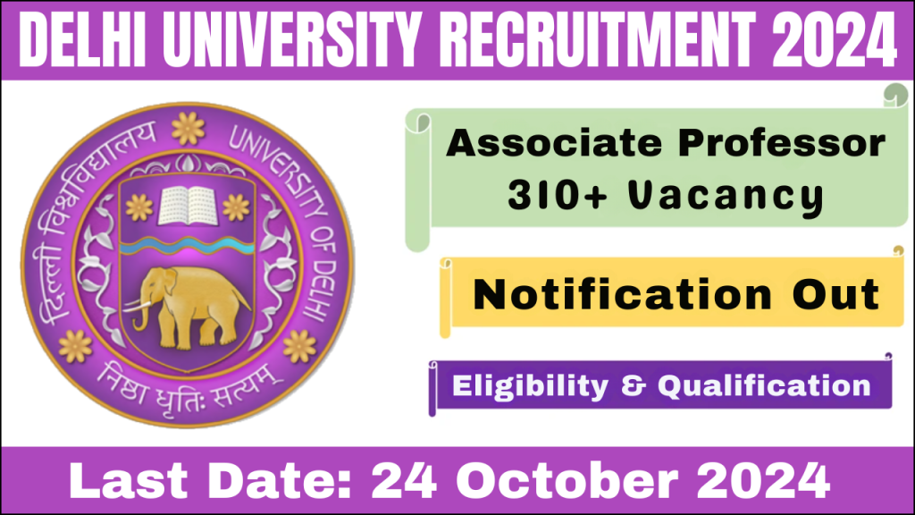 Delhi University Recruitment 2024