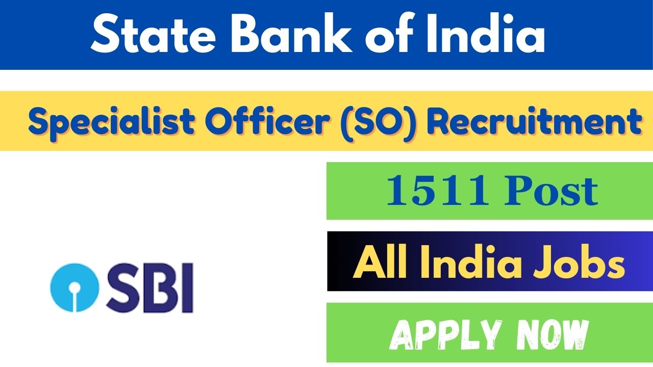 SBI SO Recruitment 2024